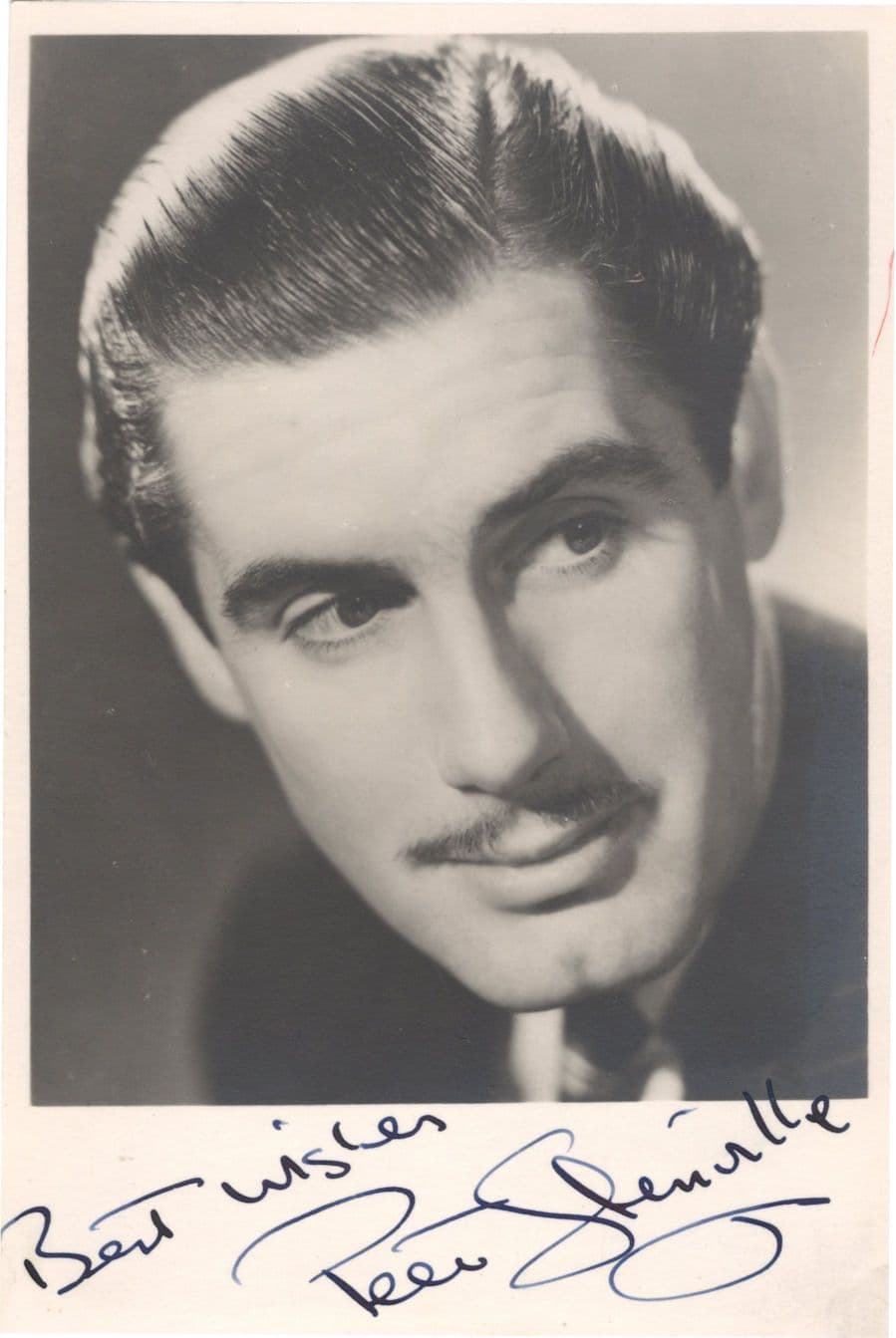 Peter Glenville Historic Film Director Antique EX Hand Signed Photo
