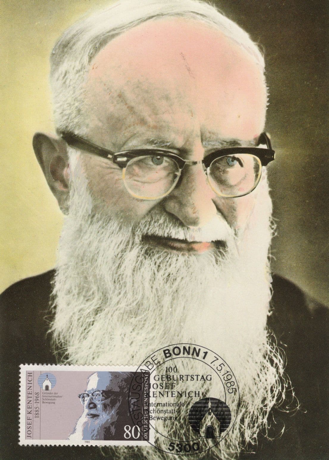 Peter Joseph Kentenich German Priest Schoenstatt Apostolic Movement FDC Postcard