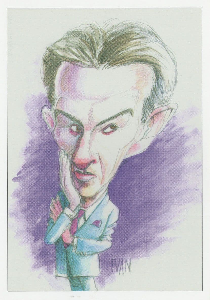Peter Mandelson Labour Party 1997 Comic Painting Postcard