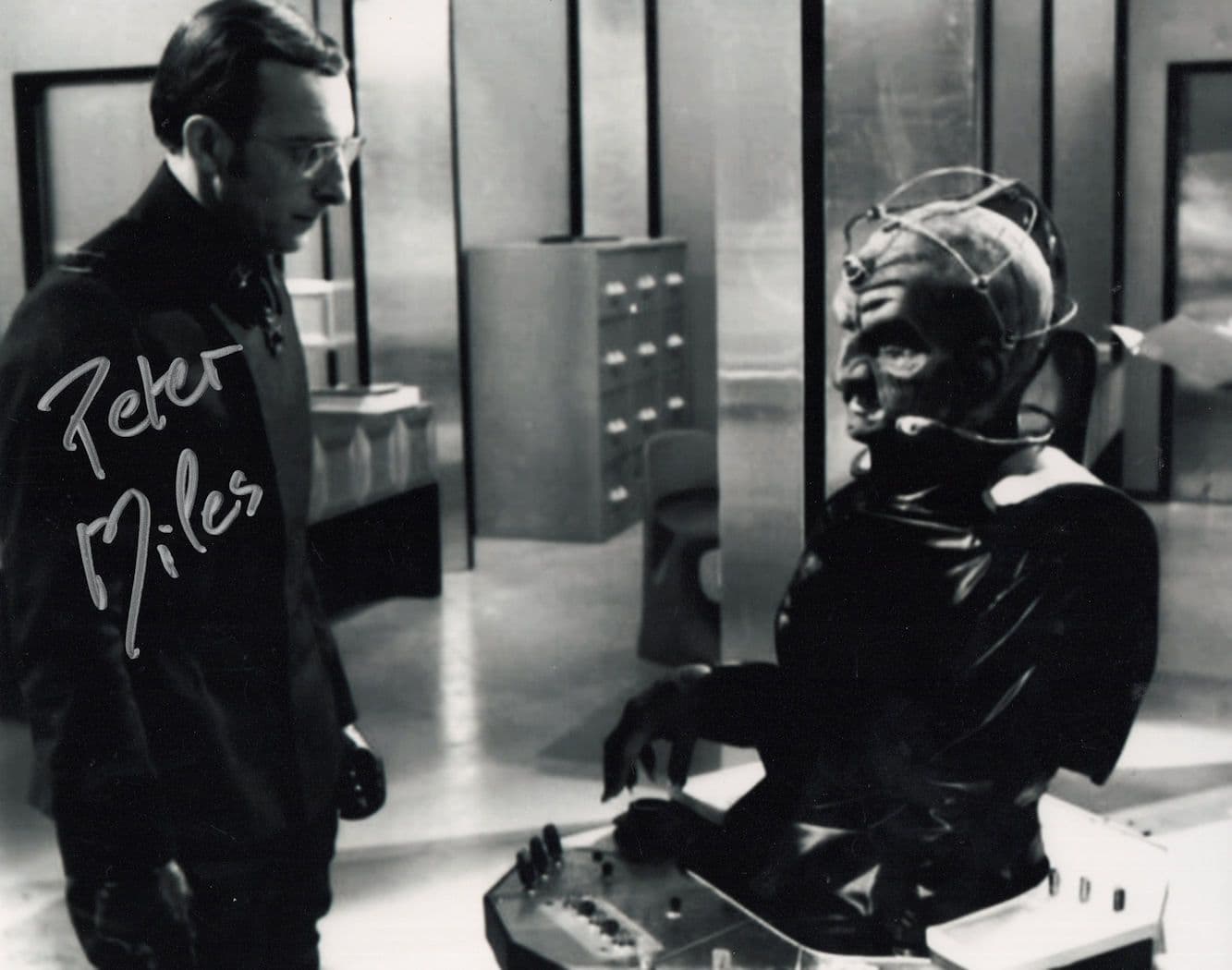 Peter Miles & Davros Dr Who Genesis Of The Daleks 10x8 Hand Signed Photo