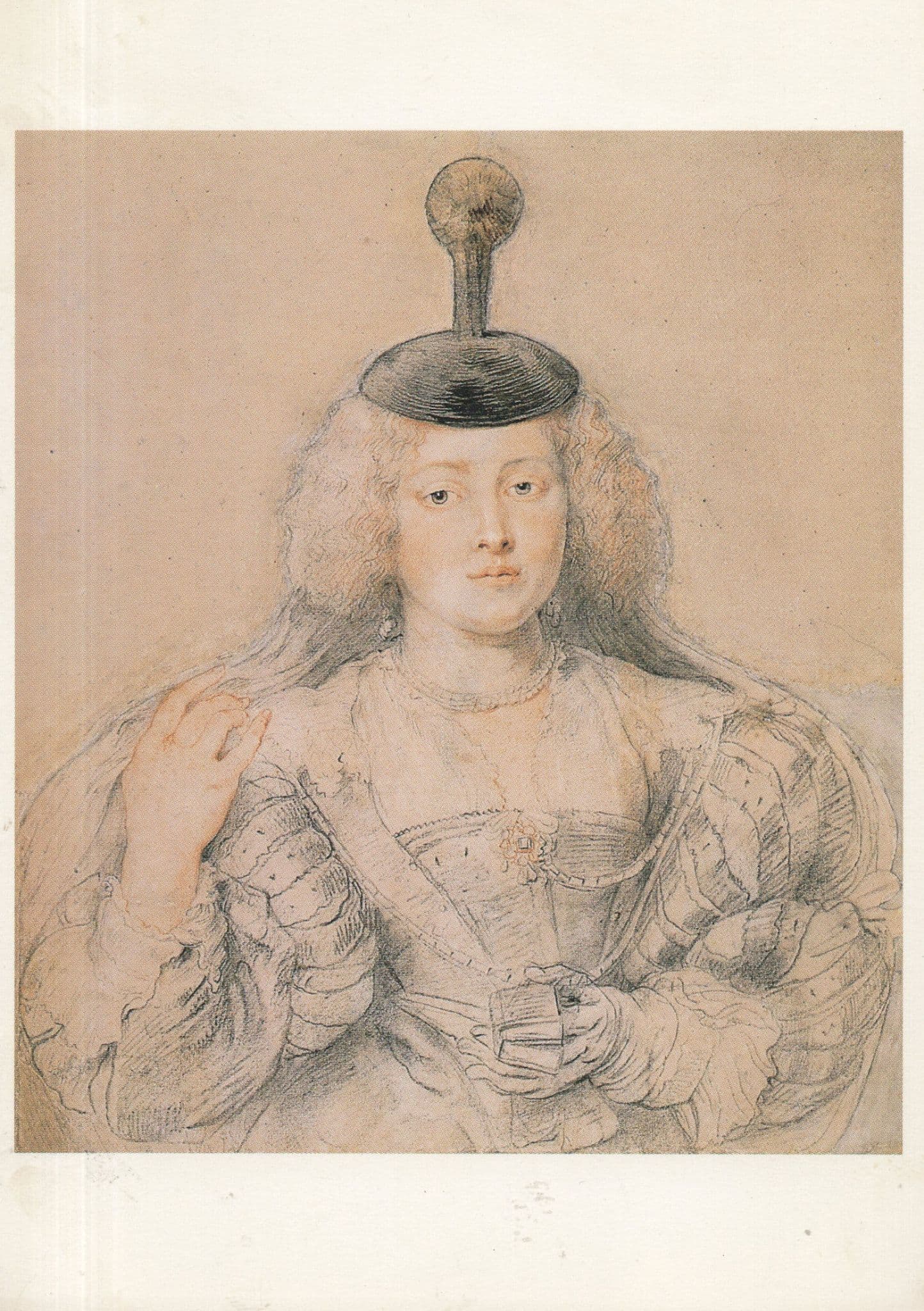 Peter Rubens Helena Fourment Painting Postcard