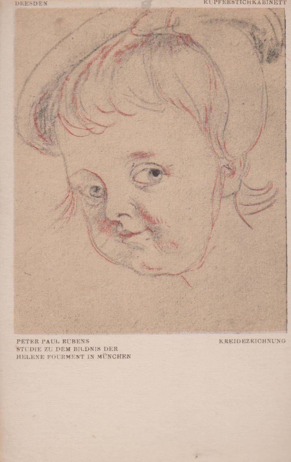 Peter Rubens Helene In Munchen Museum Germany Old Painting Rare Antique Postcard