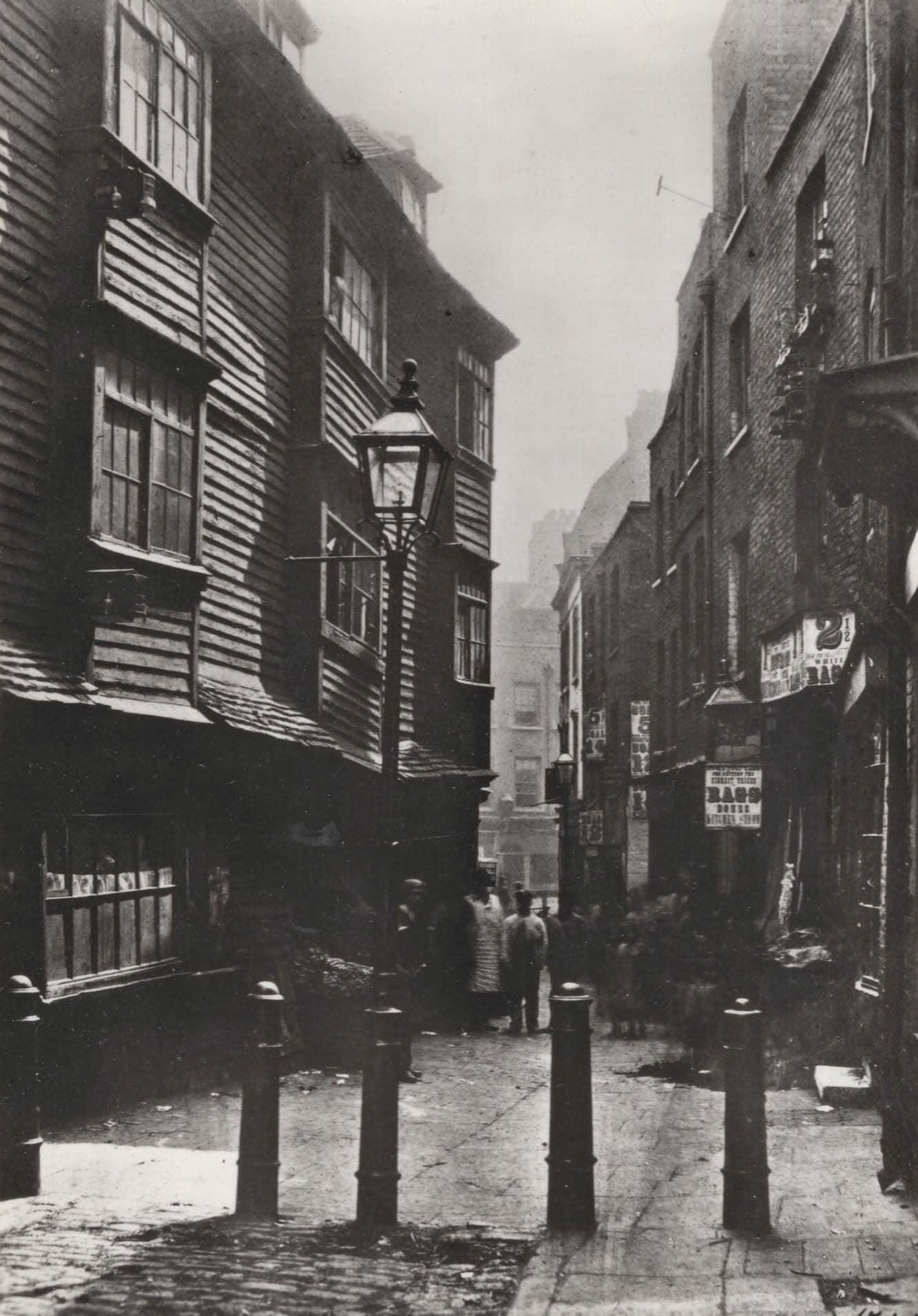 Peters Lane Smithfield London Real Photo Postcard