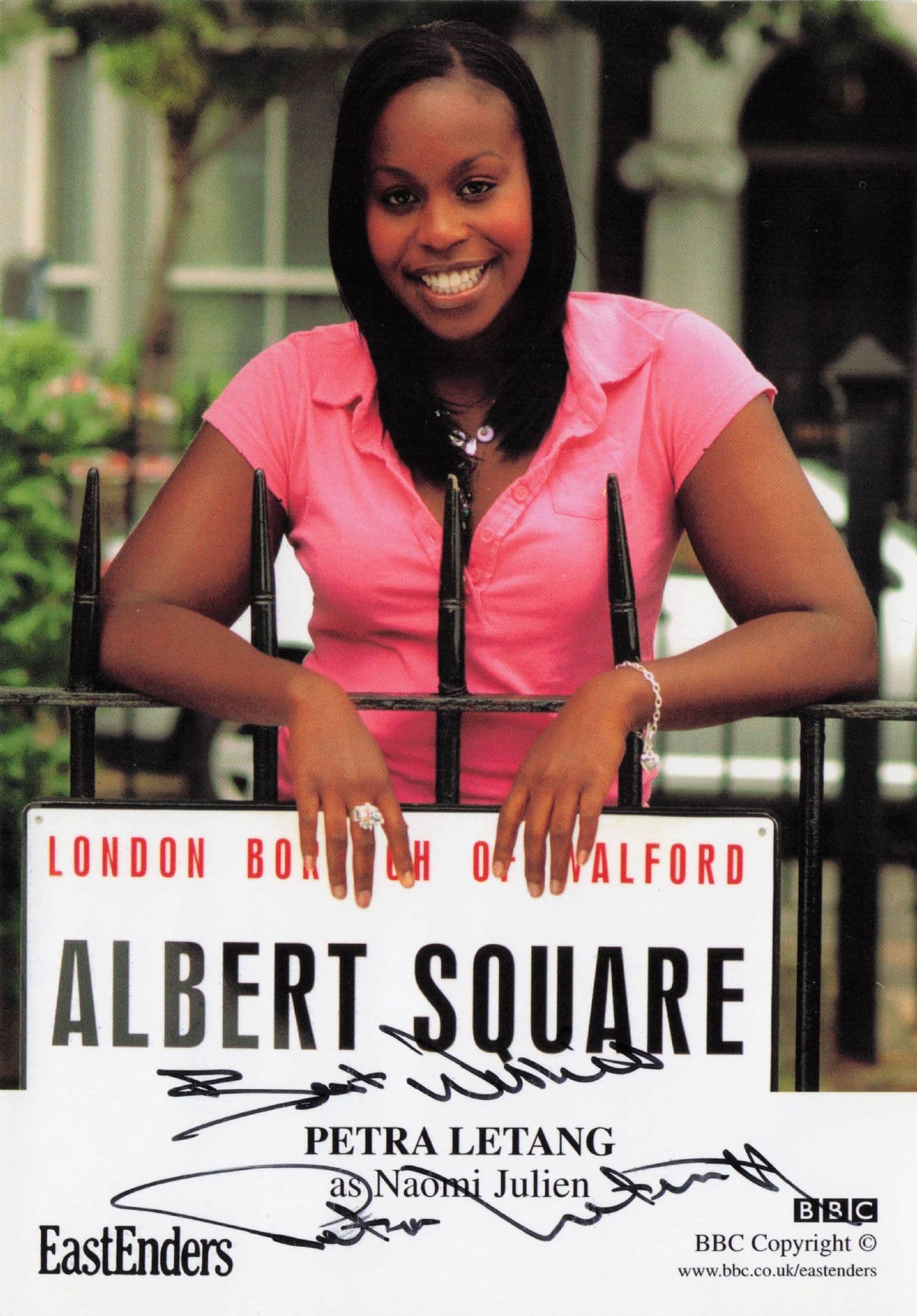 Petra Letang as Naomi Julien BBC Eastenders Hand Signed Cast Card Photo (1)
