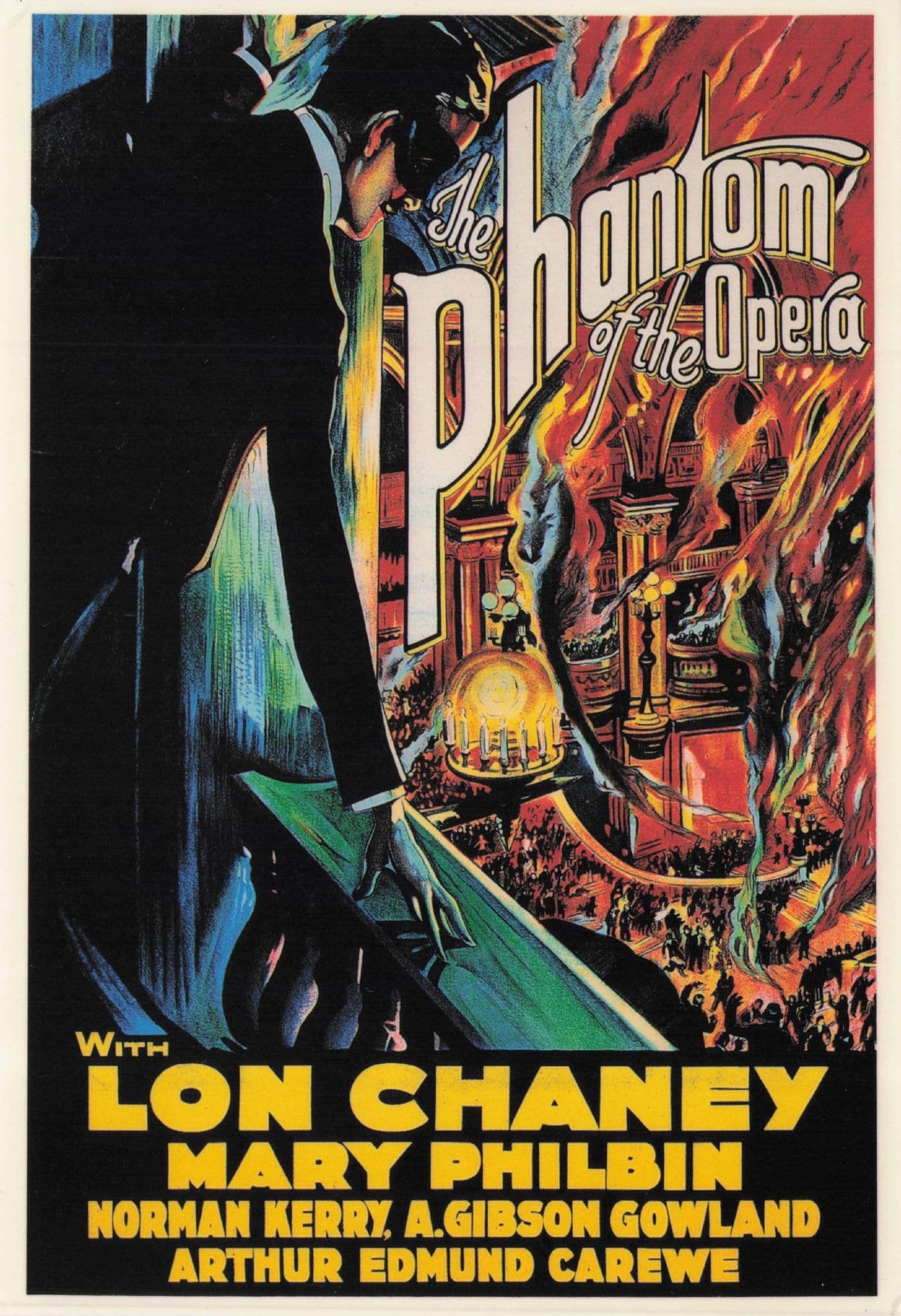 Phantom Of The Opera Lon Chaney Film Poster Postcard