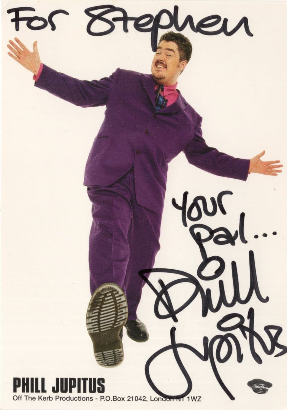 Phil Jupitus Never Mind The Buzzcocks Comedian Hand Signed Photo