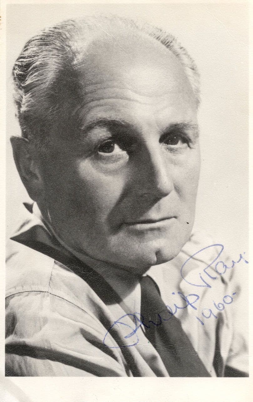Philip Ray of Titanic Ship Film A Night To Remember Old Hand Signed Photo