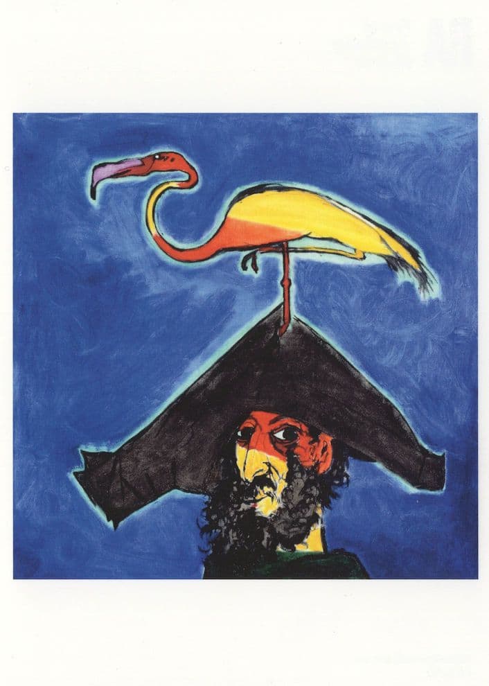 Philip Sutton Alas Poor Romeo Parrot Pirate Painting Postcard
