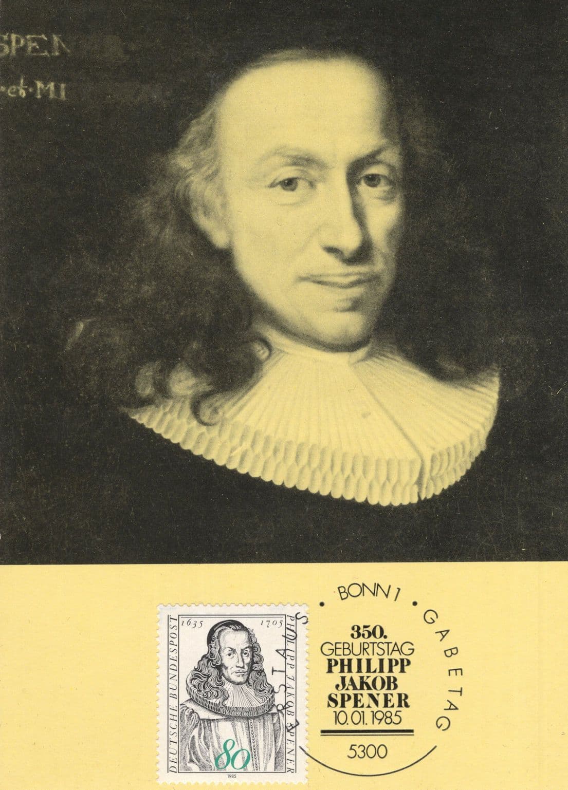 Philipp Jakob Spencer German Lutheran Theologian FDC Postcard