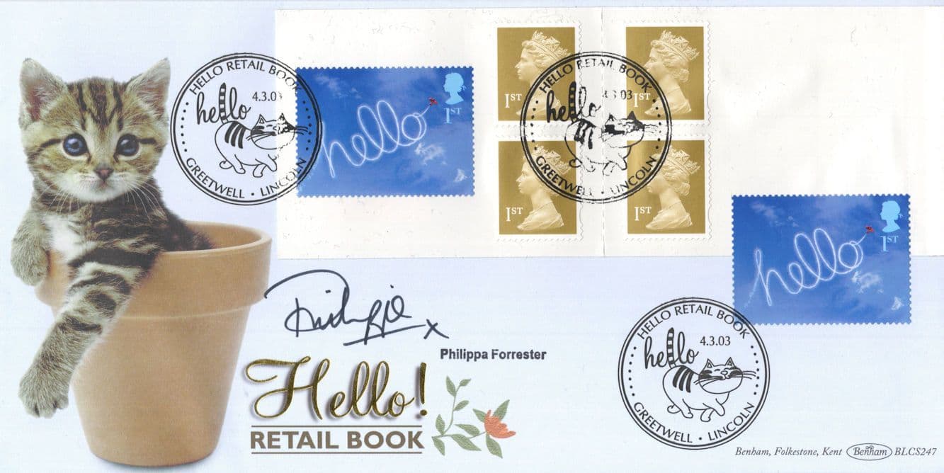 Phillippa Forrester Tomorrows World Robot Wars Hello Rare Hand Signed FDC