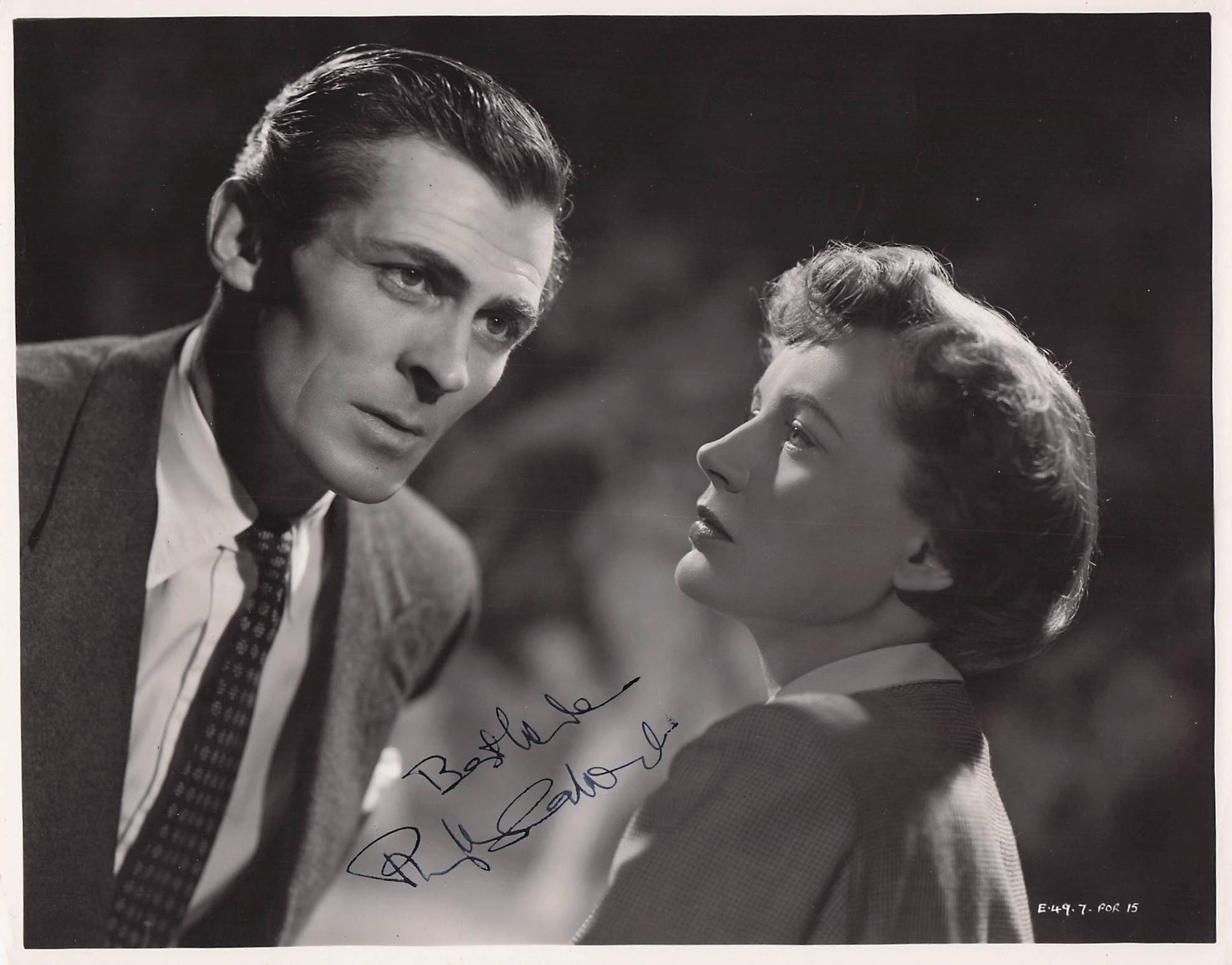 Phyllis Calvert in A Woman With No Name Film 10x8 Hand Signed Photo