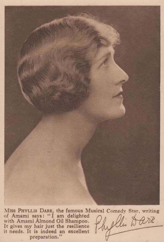 Phyllis Dare Advertising Amani Oil Shampoo Antique Postcard