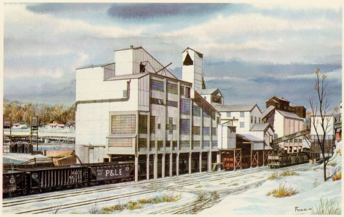 Picklands Mather Company Collieries Pittsburgh & Lake Erie Railroad Old Postcard