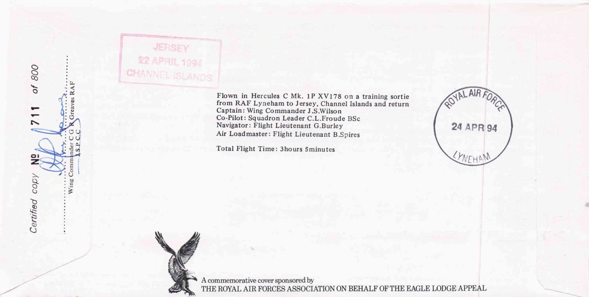 Picture Postcards Brighton Squadrons Of The Royal Air Force Hand Signed FDC
