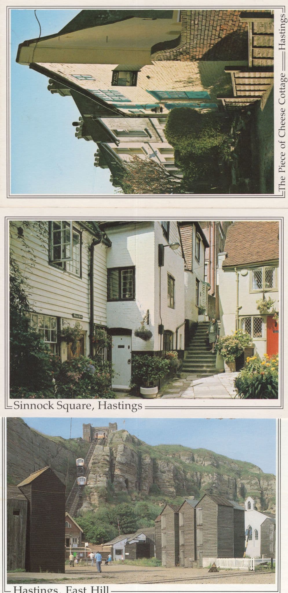 Piece Of Cheese Cottage Hastings Sussex 3x Postcard s