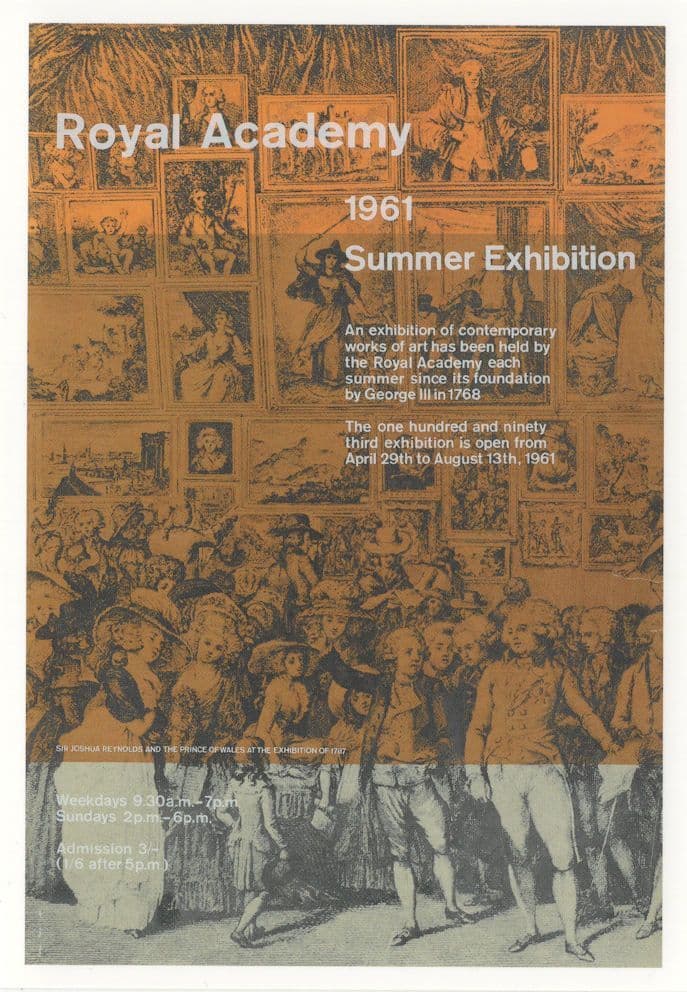 Pierro Martini Johann Ramberg Painting RA Art 1961 Exhibition Postcard