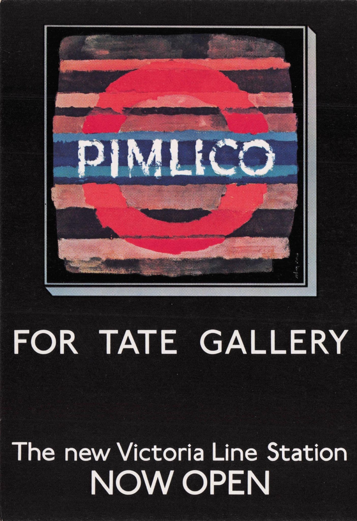 Pimlico 1970s Tube Station Victoria Line London Underground Postcard