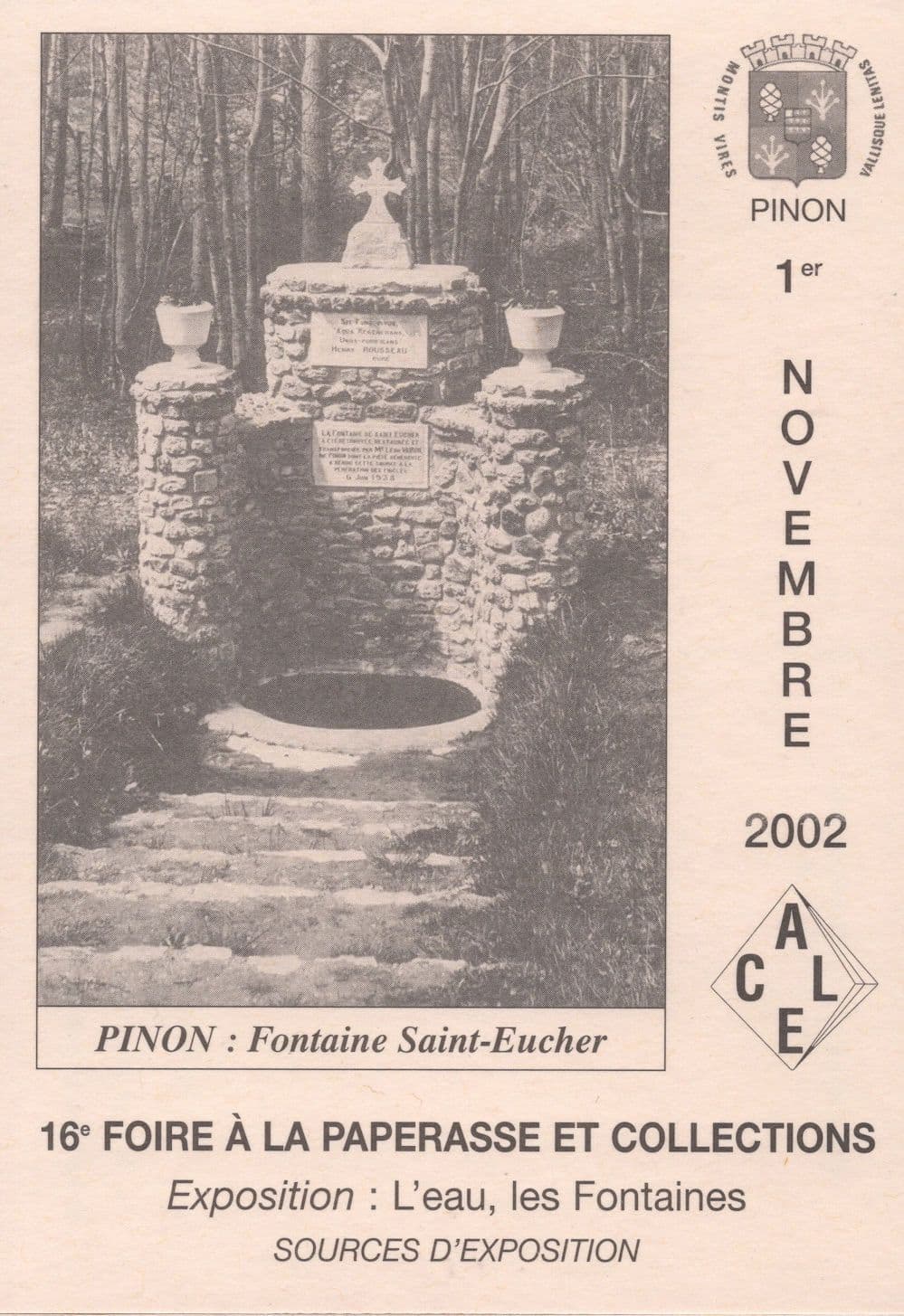 Pinon French Well Fontaine Exhibition French Advertising Postcard