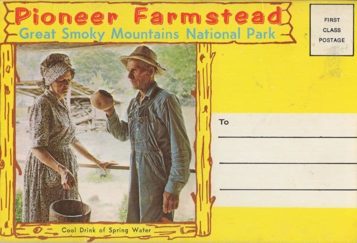 Pioneer Farmstead Great Smoky Mt National Park USA Postcard Book