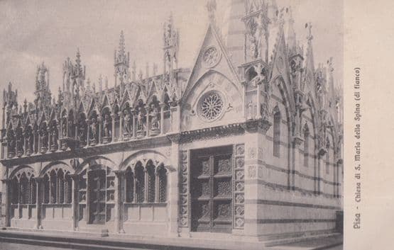 Pisa Chiesa Di S Maria Della Spina Antique Italian Postcard