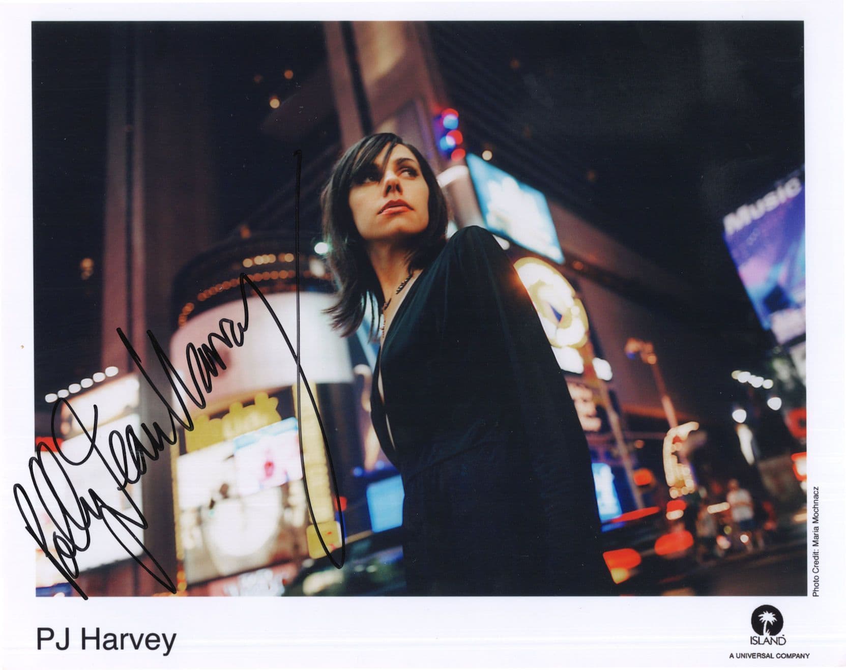 PJ Harvey MBE 10x8 Ultimate Hand Signed Photo Sent From Management COA