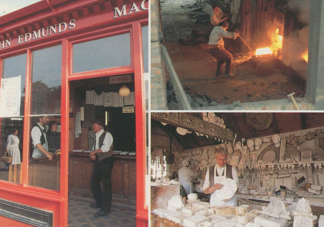 Plasterer DIY Wrought Ironworks Shop Shropshire Postcard