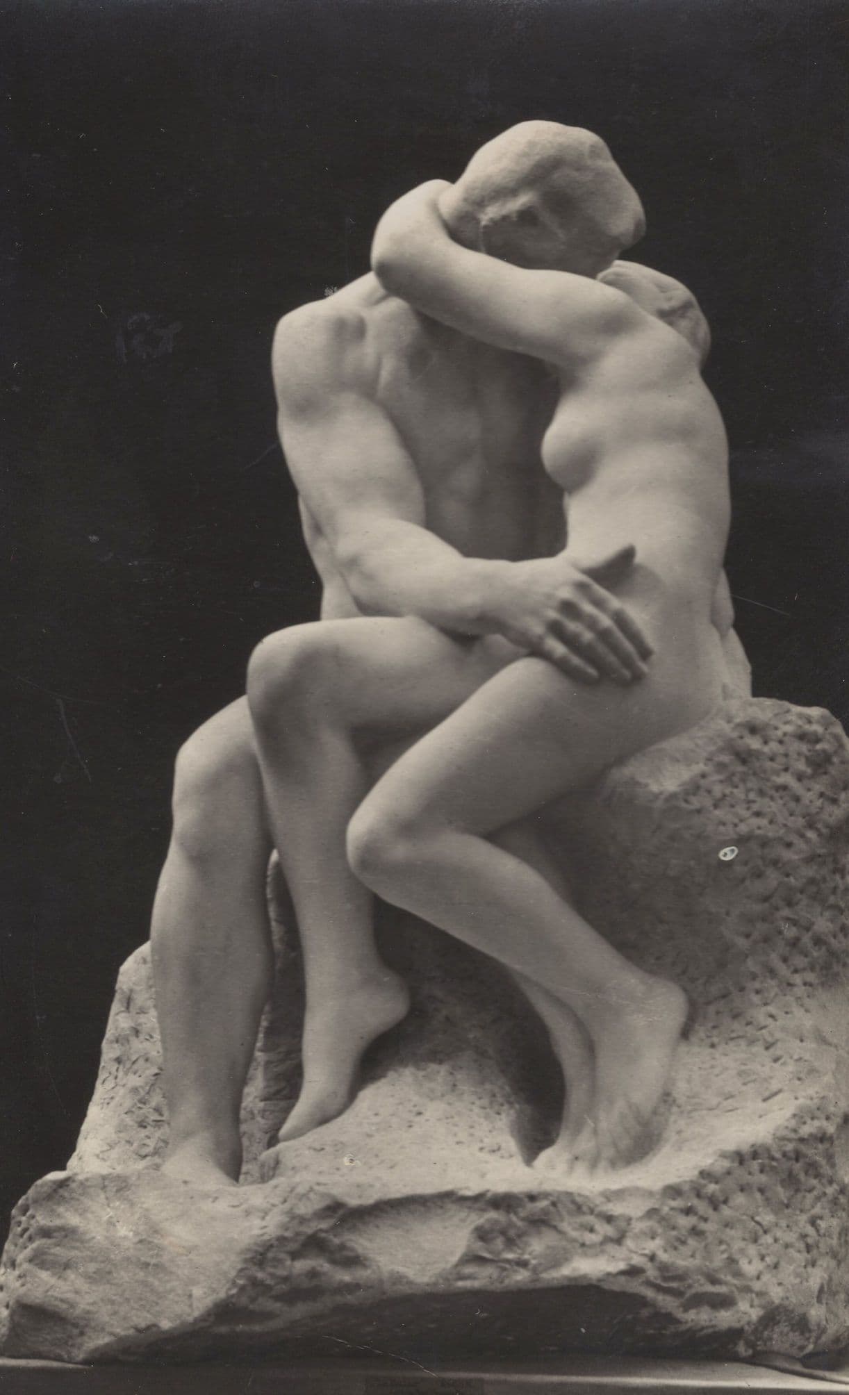 Plastic Le Baiser by Auguste Rodin Tate Gallery Old RPC Postcard