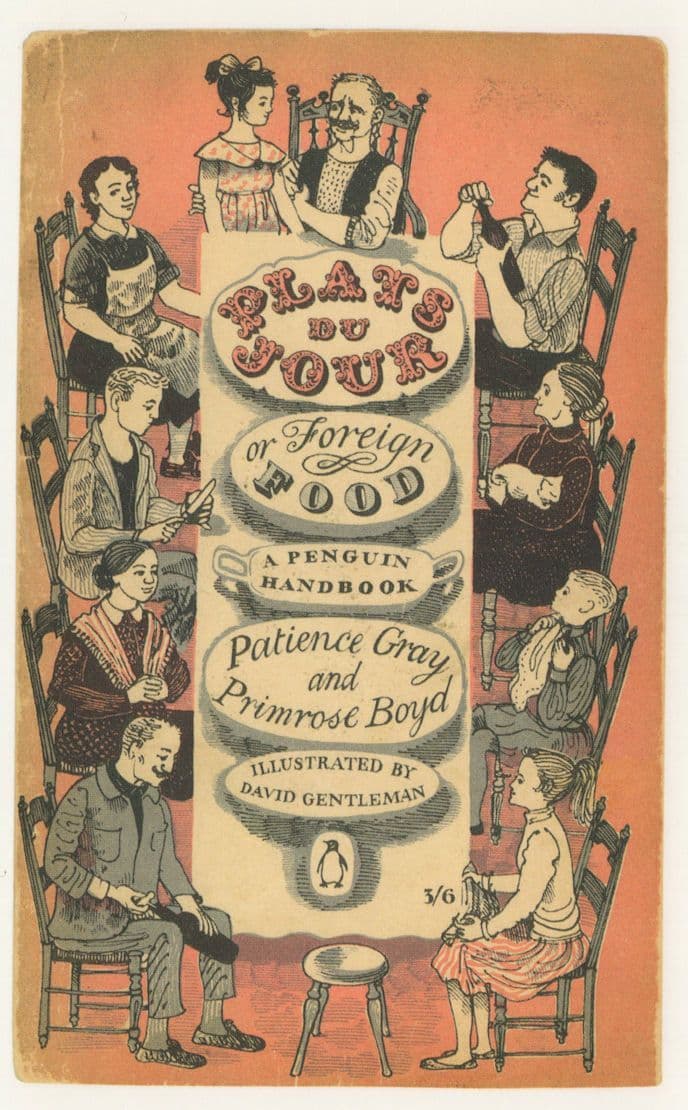 Plats De Jour Of Foreign Food Penguin Cookery Book Postcard