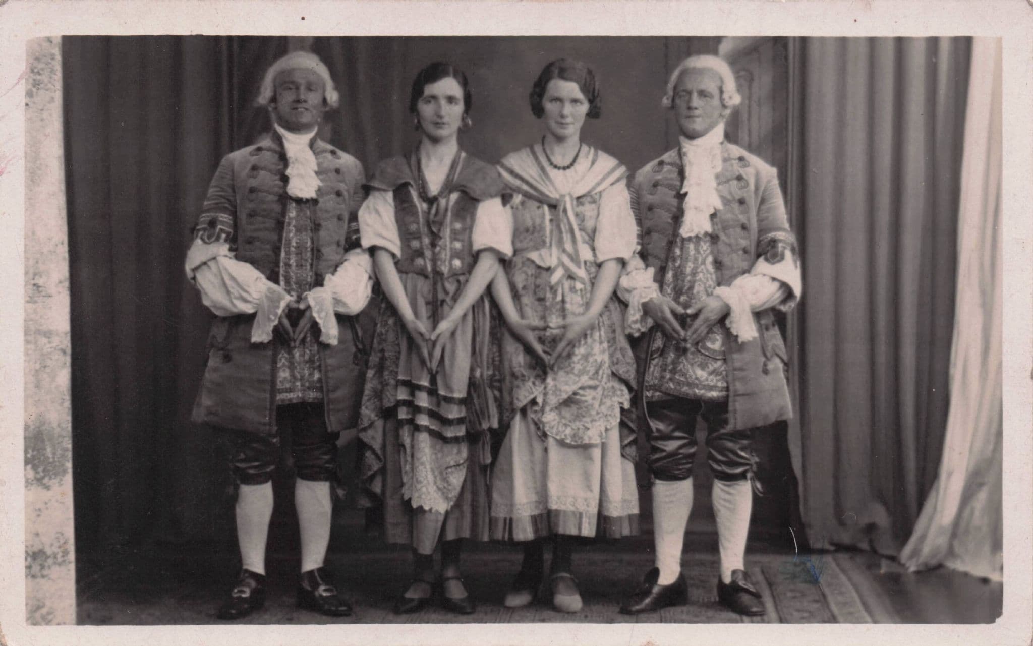 Plymouth Theatre Play 1935 MULTI Hand Signed Old Photo Postcard