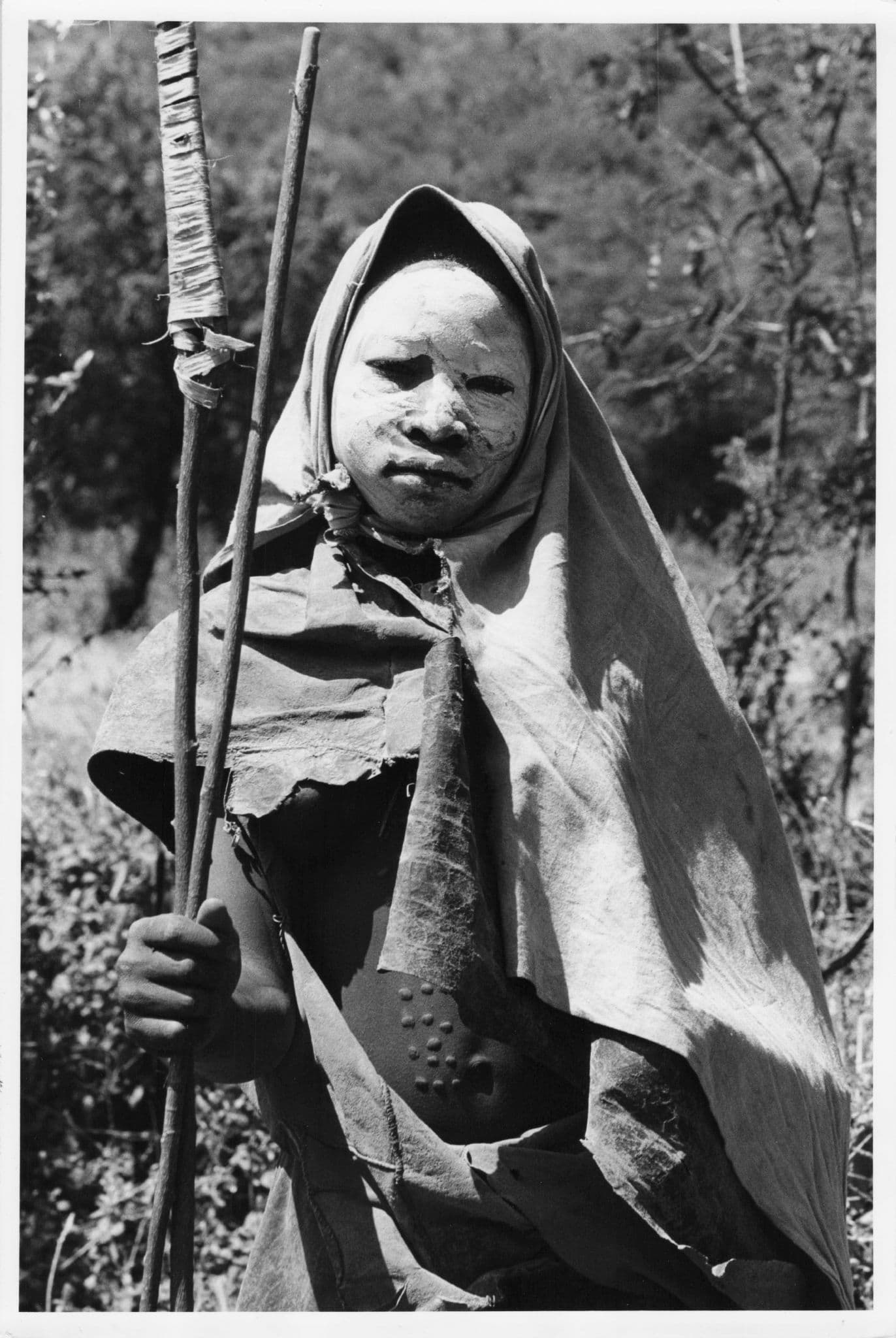 Pokot Kenya Woman Ash Make Up After Circumcision 9x7 African Press Photo