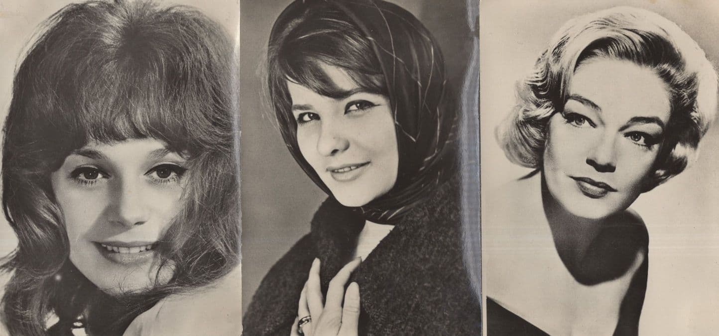 Poland Singer Film Stars Actress 3x Antique Trading Card s