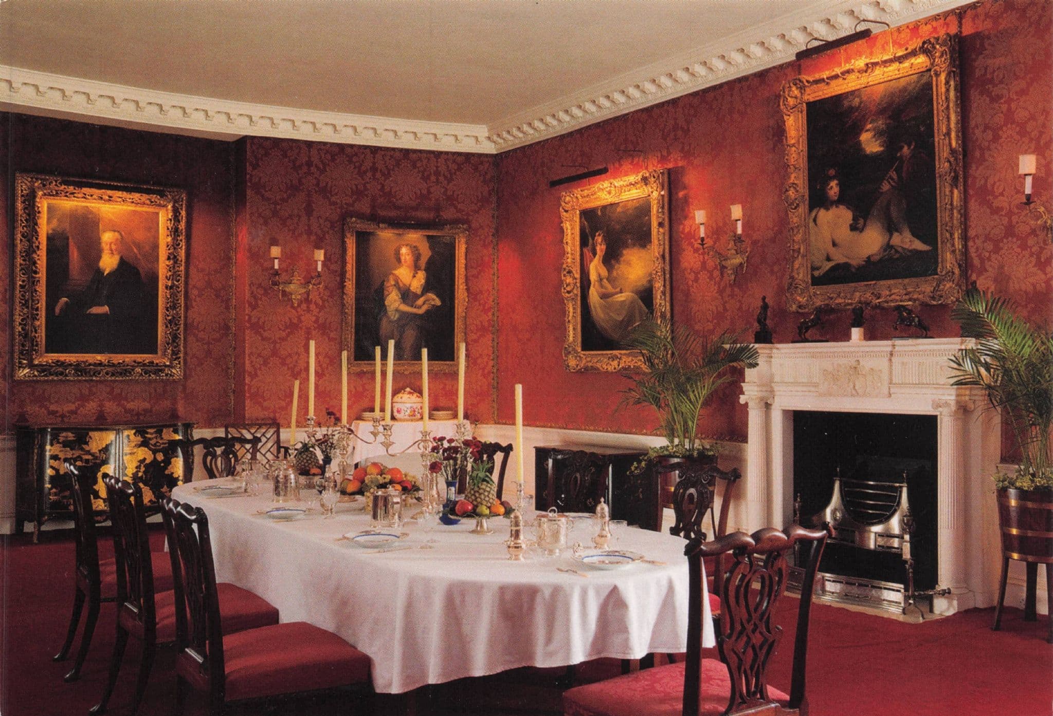 Polesdon Lacey Dining Room Ambrose Poynter Archictect Surrey Postcard