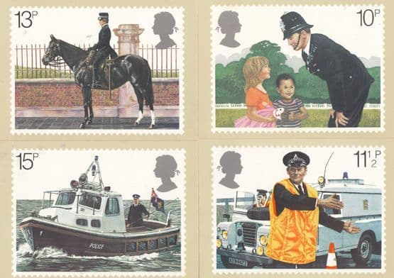 Policeman Road Safety Transport Police FULL SET OF MINT PHQ Postcard s