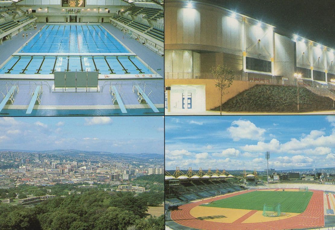 Ponds Forge Sheffield Arena Sports Multi View Rare Postcard