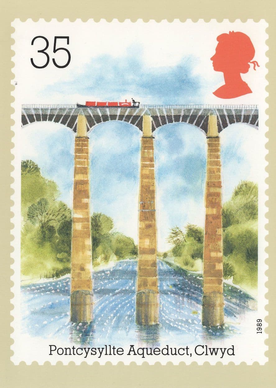 Pontcysylite Aqueduct Clwyd Limited Edition Postcard