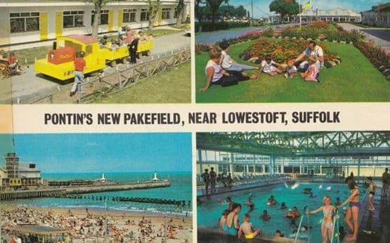 Pontins Holiday Camp Swimming Pool at Pakefield Lowestoft Postcard