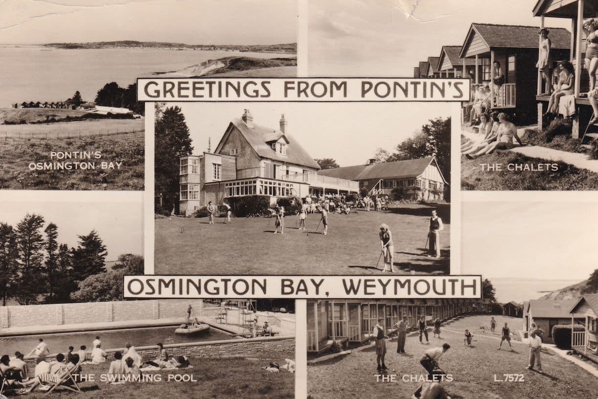 Pontins Osmington Bay Golf Weymouth Dorset RPC Postcard