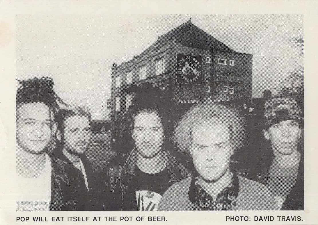 Pop Will Eat Itself At The Pot Of Beer Live Pub Venue Postcard