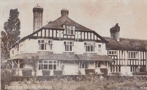 Porlock Doverhay House Somerset 1950s Postcard