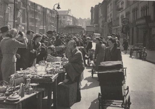 Portobello Road Old London Markets Old China Dealers Postcard