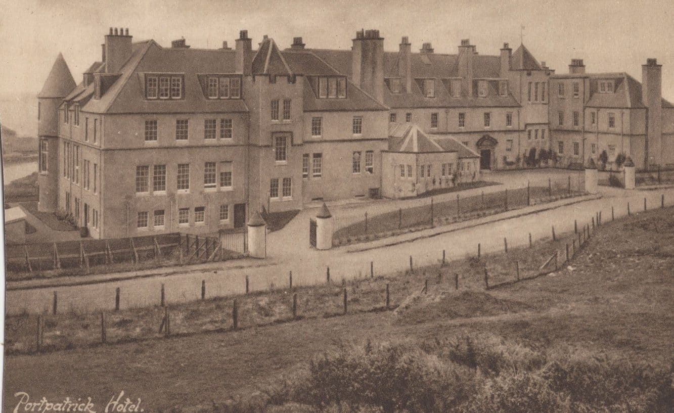 Portpatrick Hotel Rare Philco Series Scottish Old Postcard