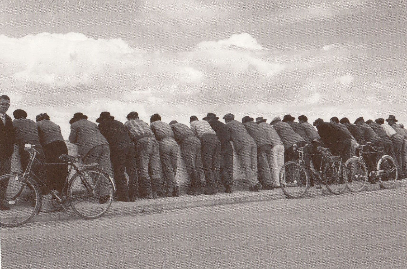 Portugal Street Procession Of Bicycles Bored Owners Photo Award Postcard