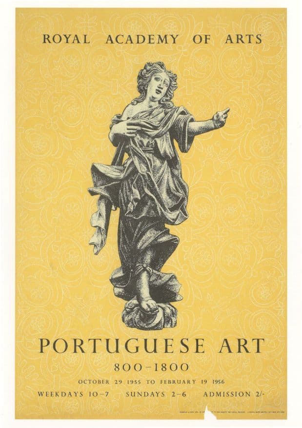 Portuguese Art London Royal Academy Painting 1955 Exhibition Postcard