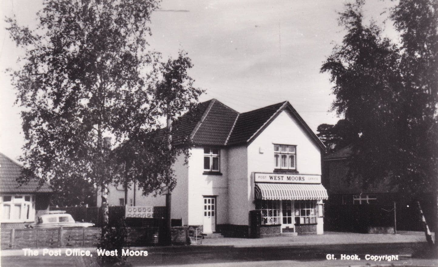 Post Office West Moors Dorset Real Photo Postcard