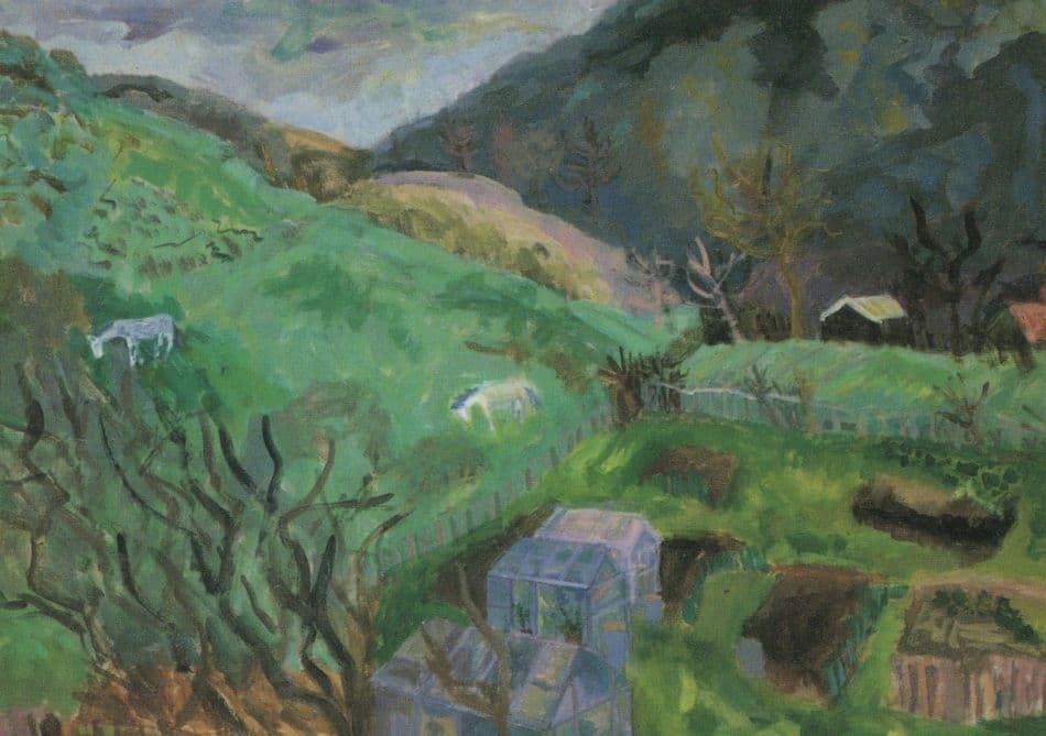 Postal Strike Ponies & Dark Hills Kate Adams Painting Postcard