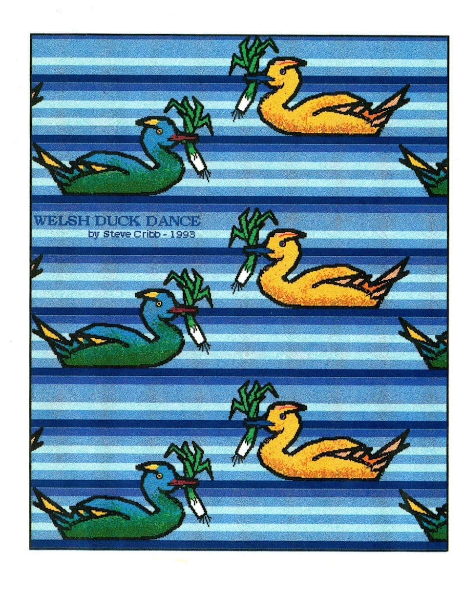 Postal Strike Welsh Duck Dance Birds London Art Painting Postcard