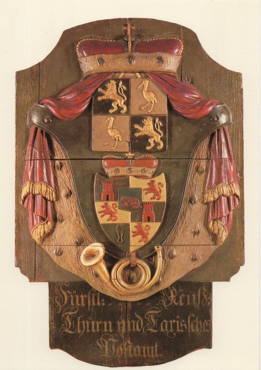 Posthausschild Thurn Und Taxis 1850 German Postal History Postcard