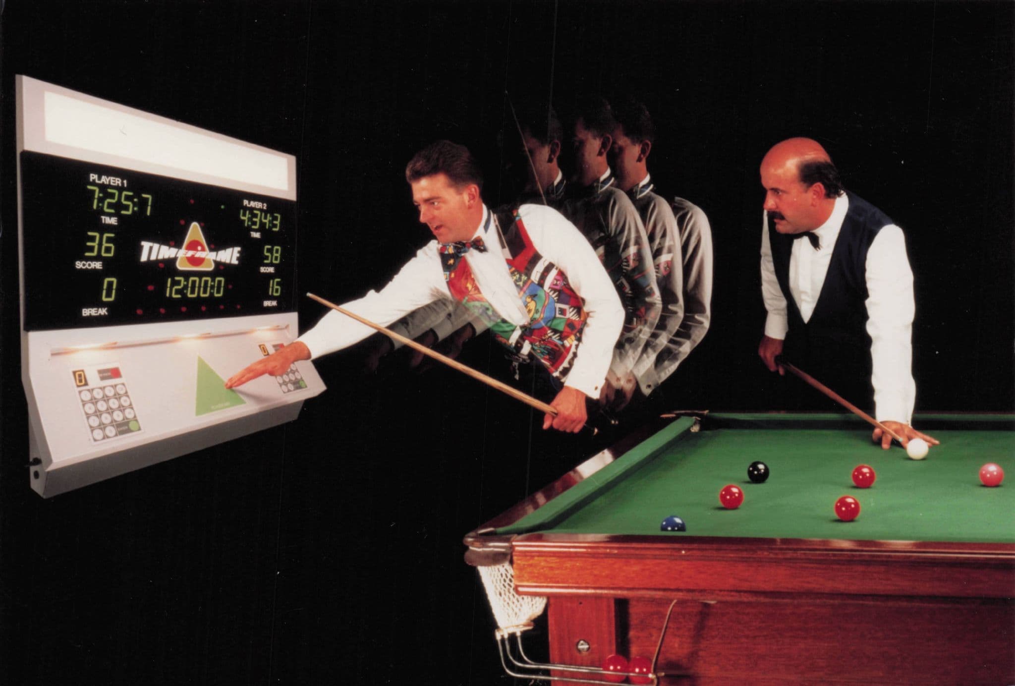 Pot Black Snooker TV Show Time Frame Willie Thorne Launch Press Photo