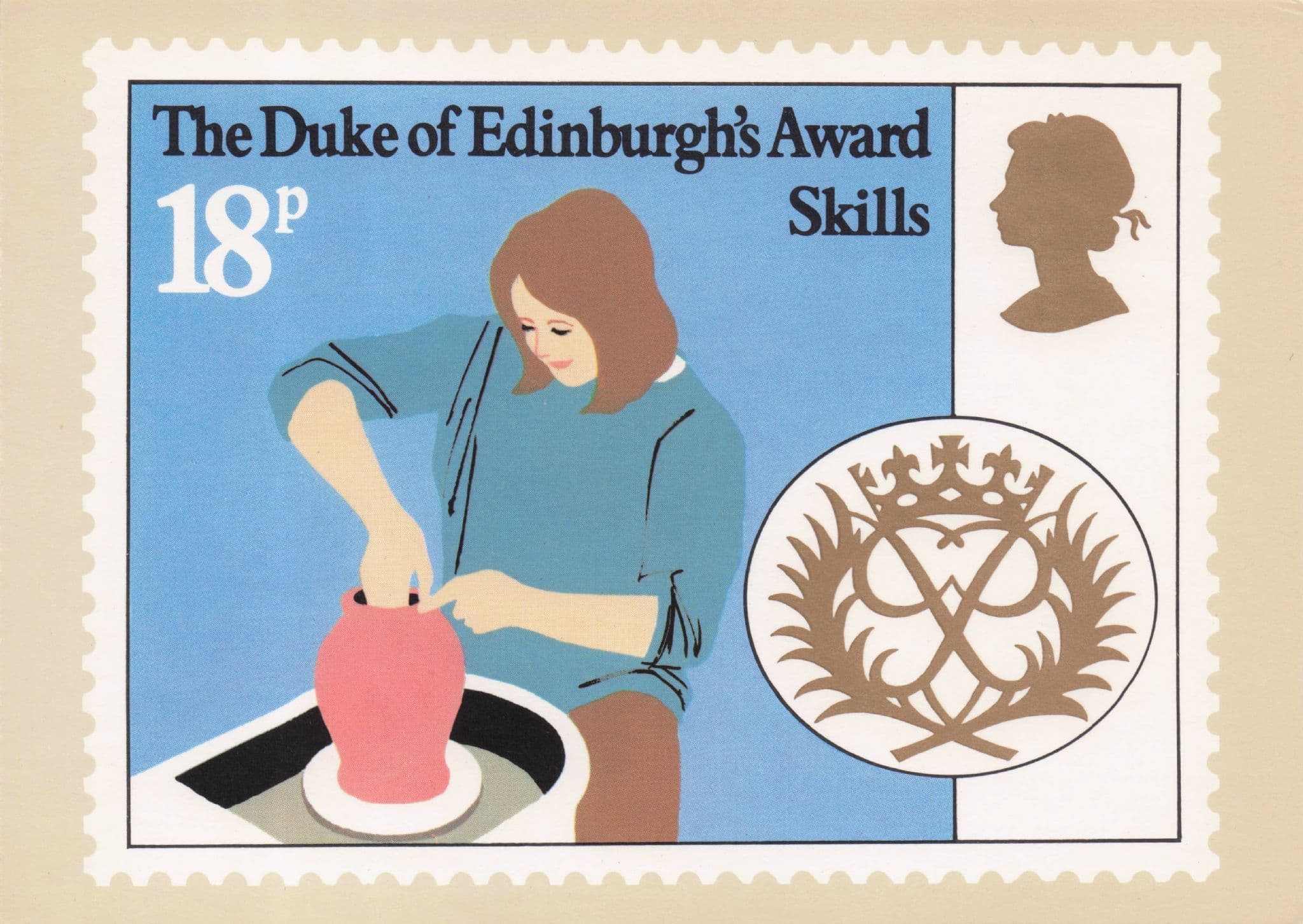 Pottery Skills Duke Of Edinburgh Royal Crafts Award Painting Postcard