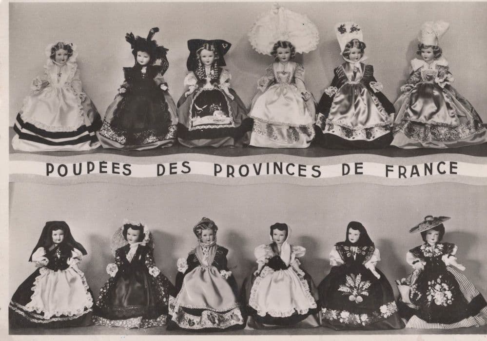 Poupees Des Provinces De France Toy Dolls RPC Postcard